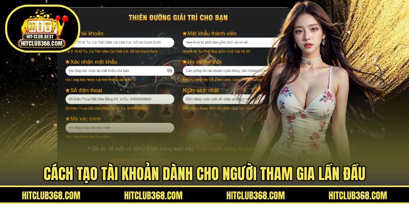 Cách tạo tài khoản dành cho người tham gia lần đầu